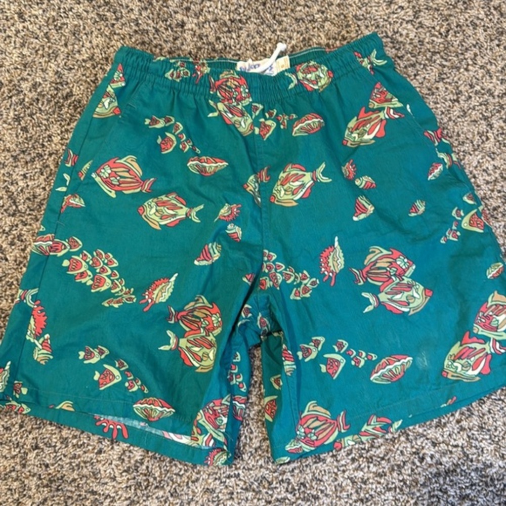 Vintage Reyn Spooner Swim Trunks Shorts Fish Water Prints Mesh Lined small